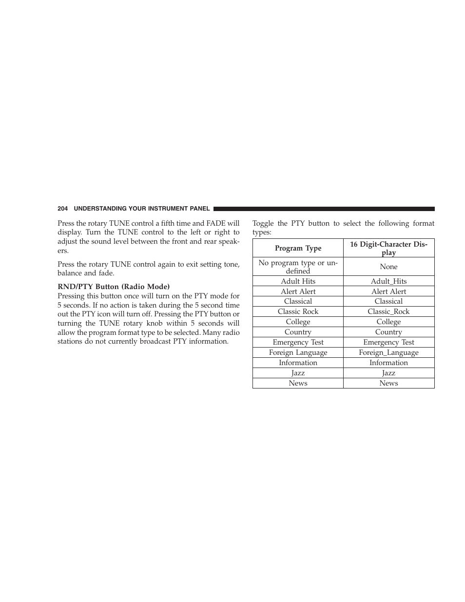 Jeep 2006 Commander User Manual | Page 204 / 440
