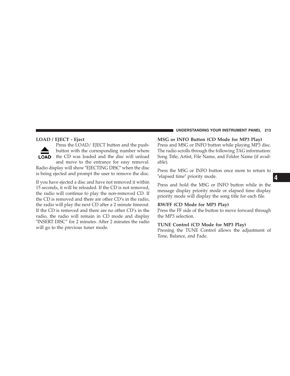 Jeep 2006 Commander User Manual | Page 213 / 440
