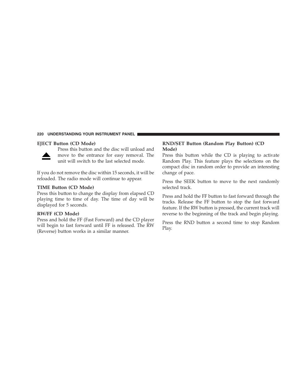 Jeep 2006 Commander User Manual | Page 220 / 440