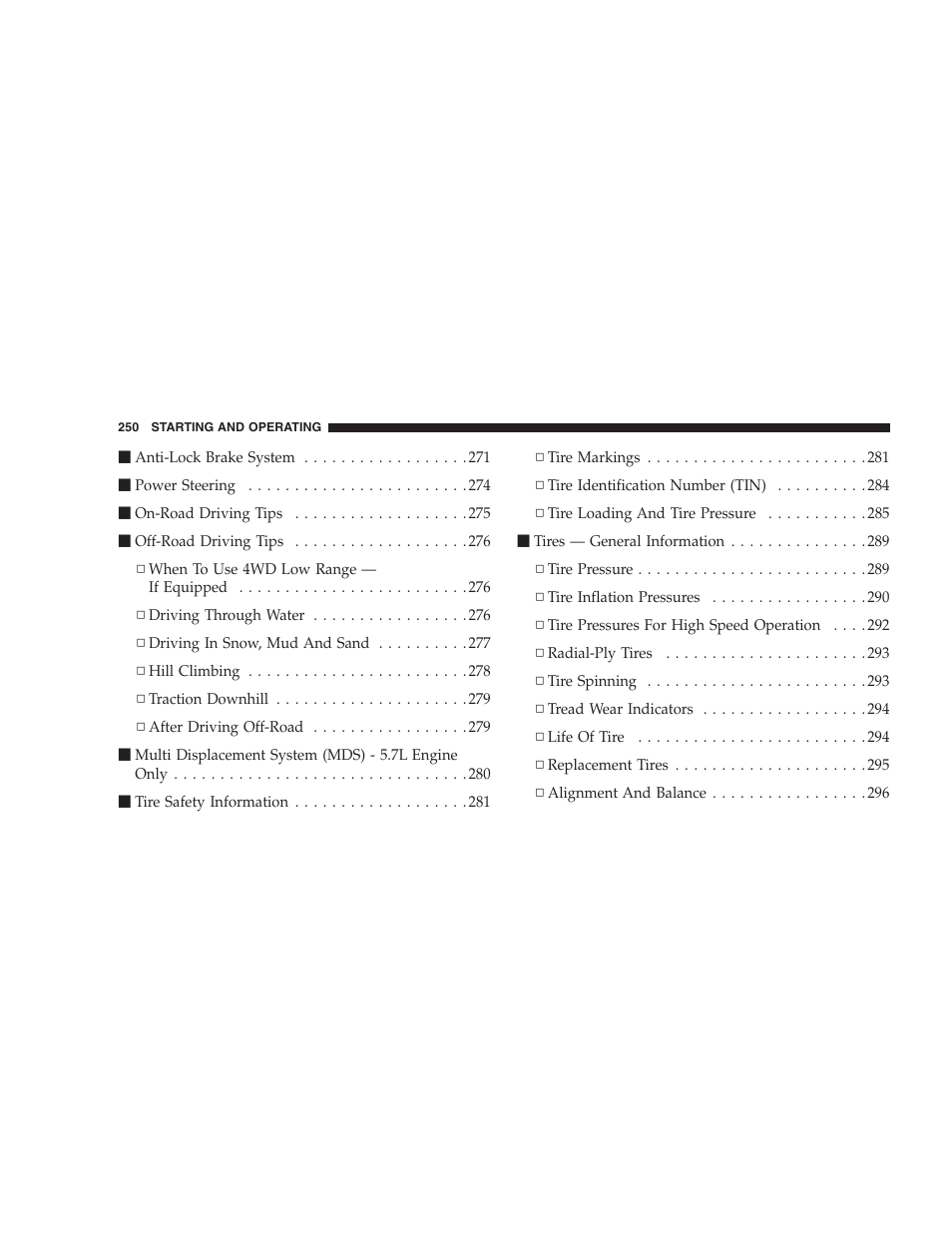 Jeep 2006 Commander User Manual | Page 250 / 440