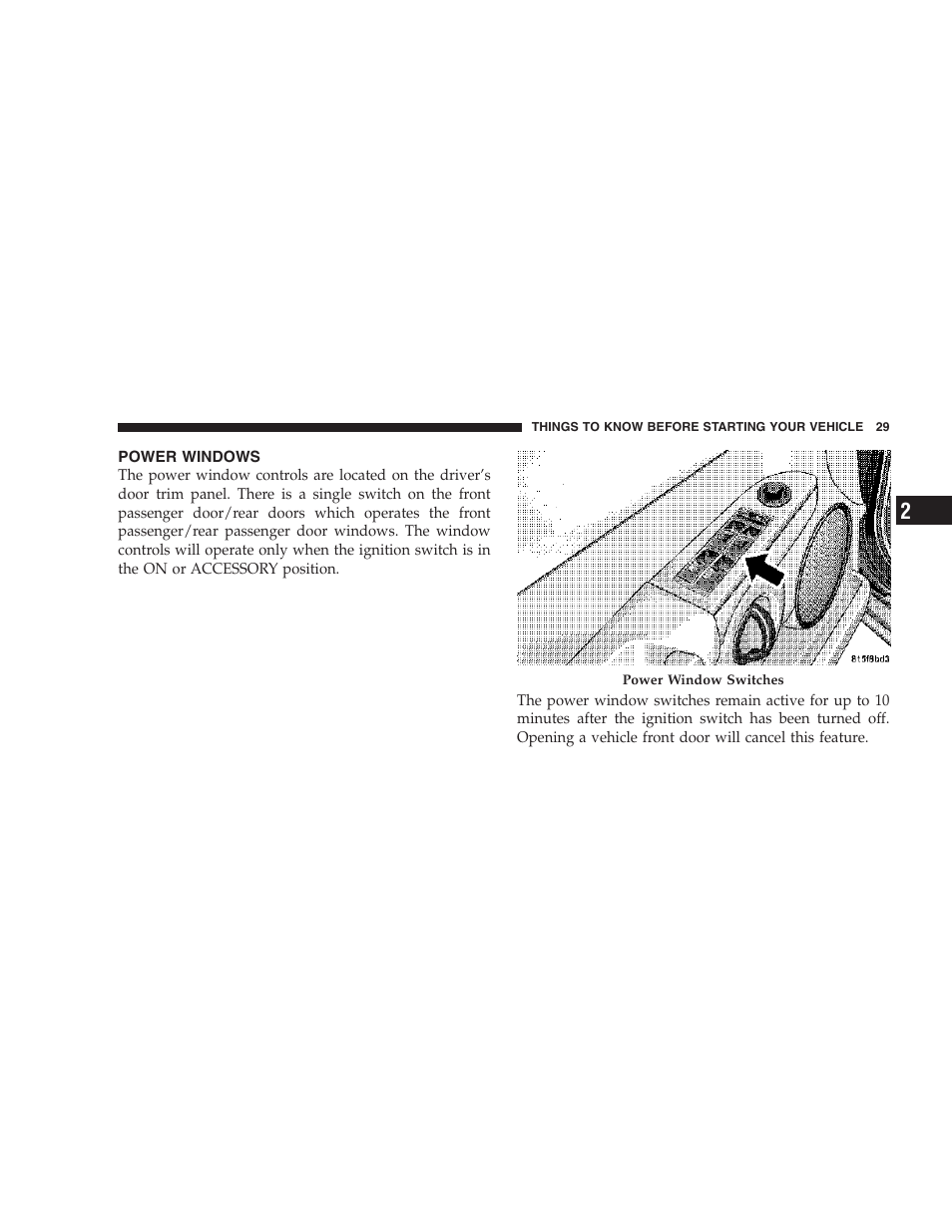 Power windows | Jeep 2006 Commander User Manual | Page 29 / 440