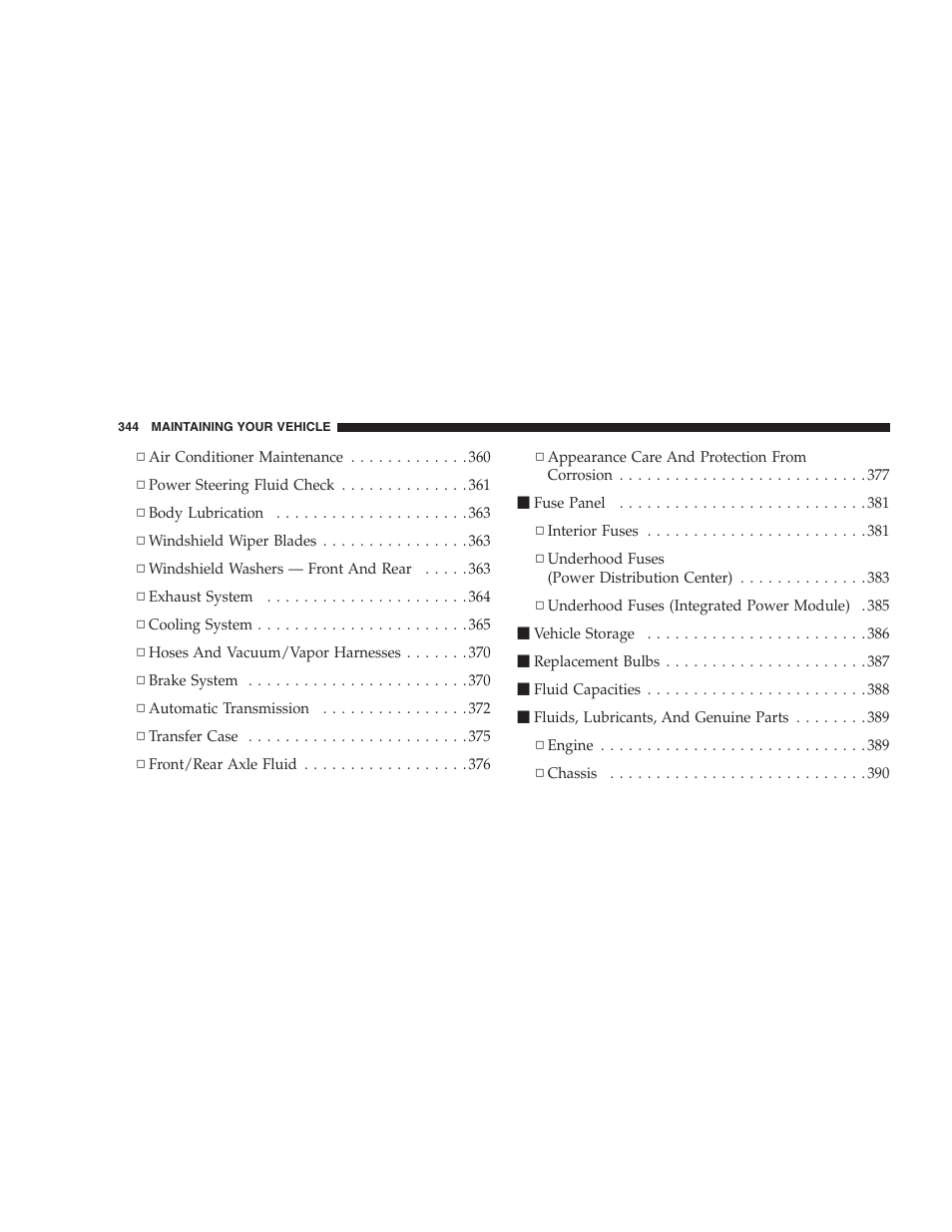 Jeep 2006 Commander User Manual | Page 344 / 440