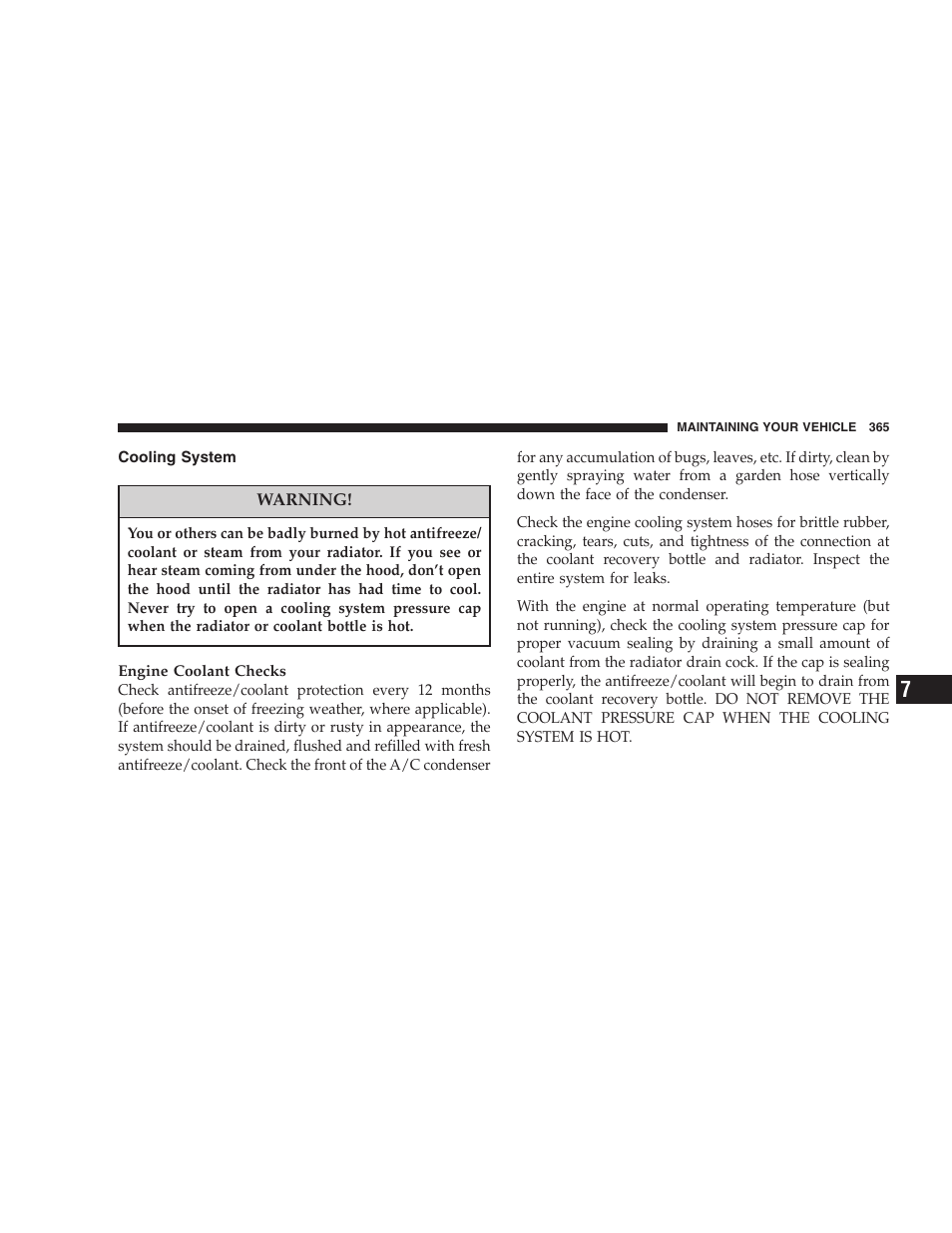 Cooling system | Jeep 2006 Commander User Manual | Page 365 / 440