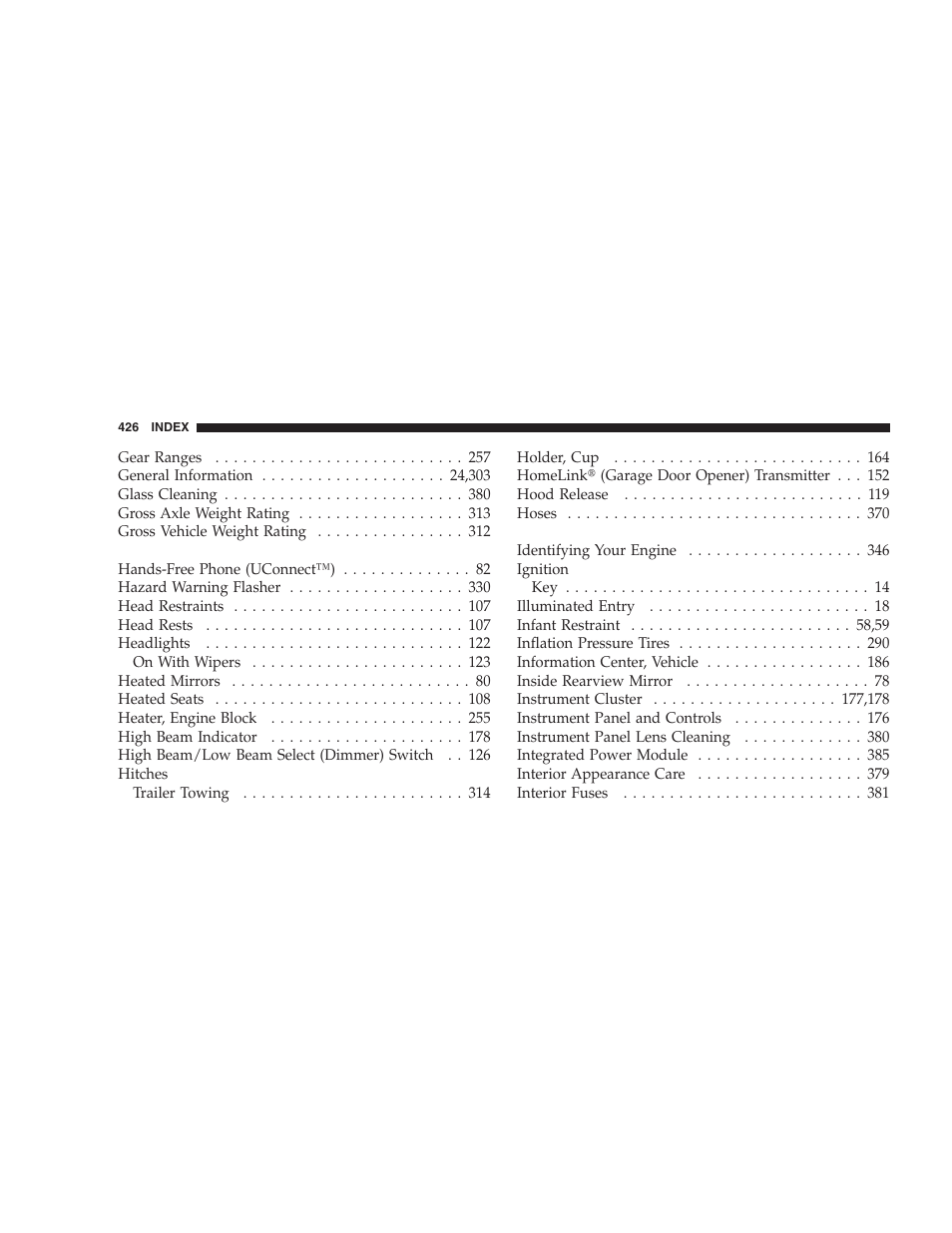 Jeep 2006 Commander User Manual | Page 426 / 440