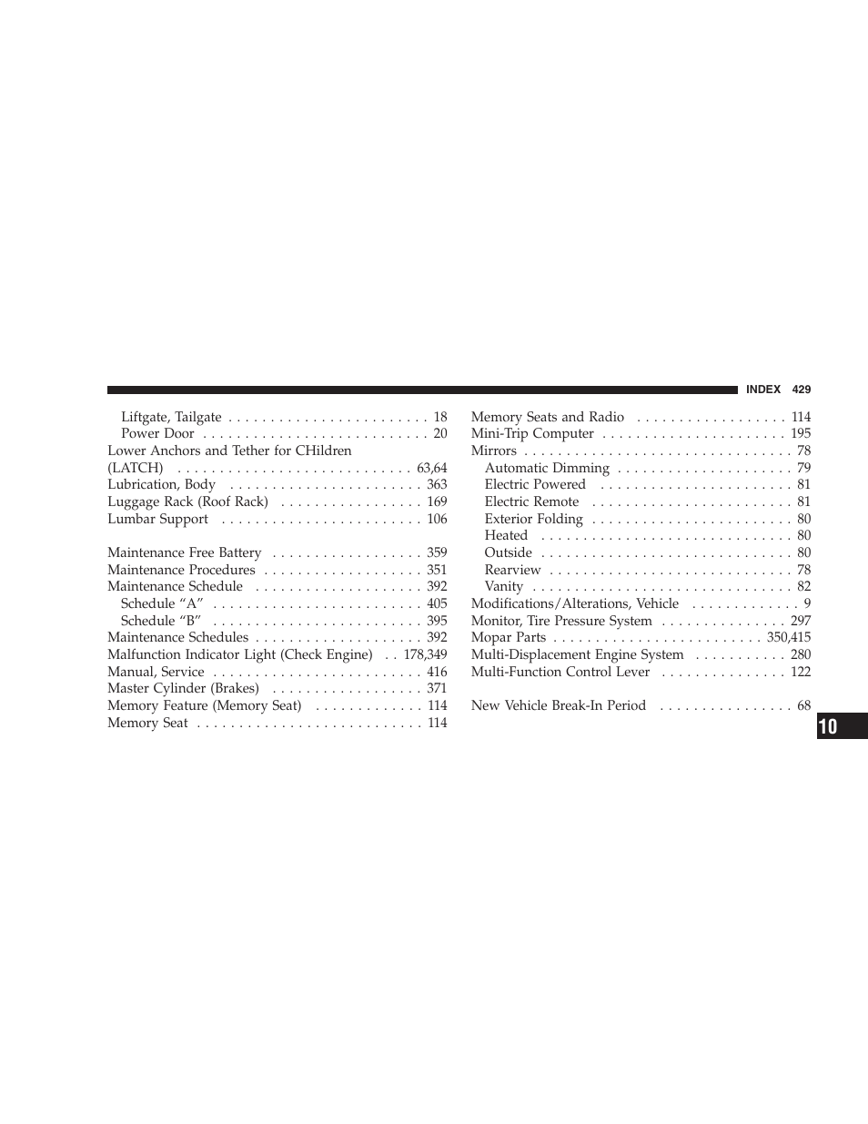 Jeep 2006 Commander User Manual | Page 429 / 440
