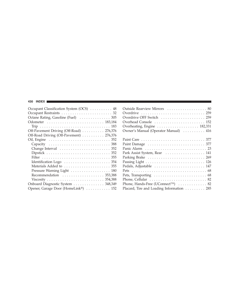 Jeep 2006 Commander User Manual | Page 430 / 440