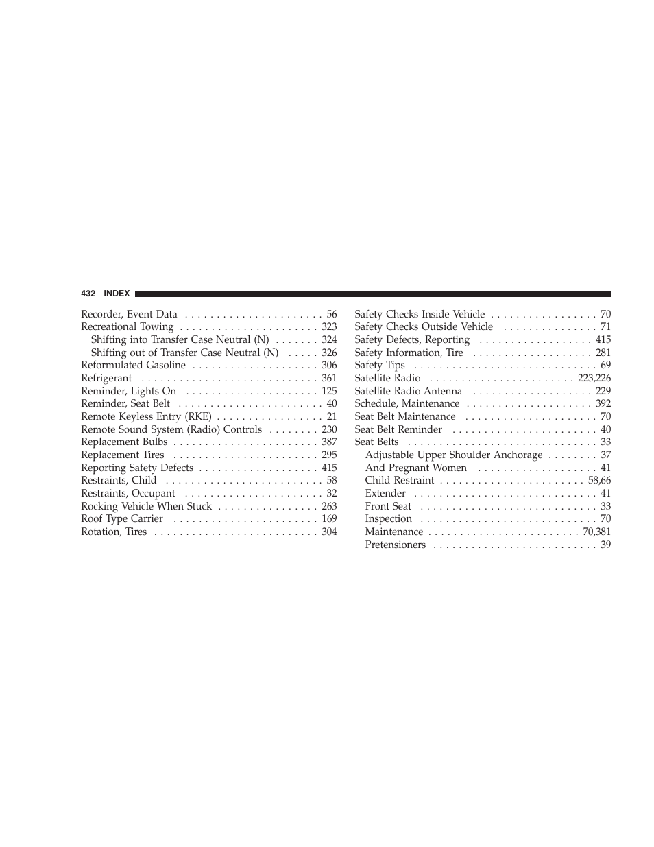 Jeep 2006 Commander User Manual | Page 432 / 440