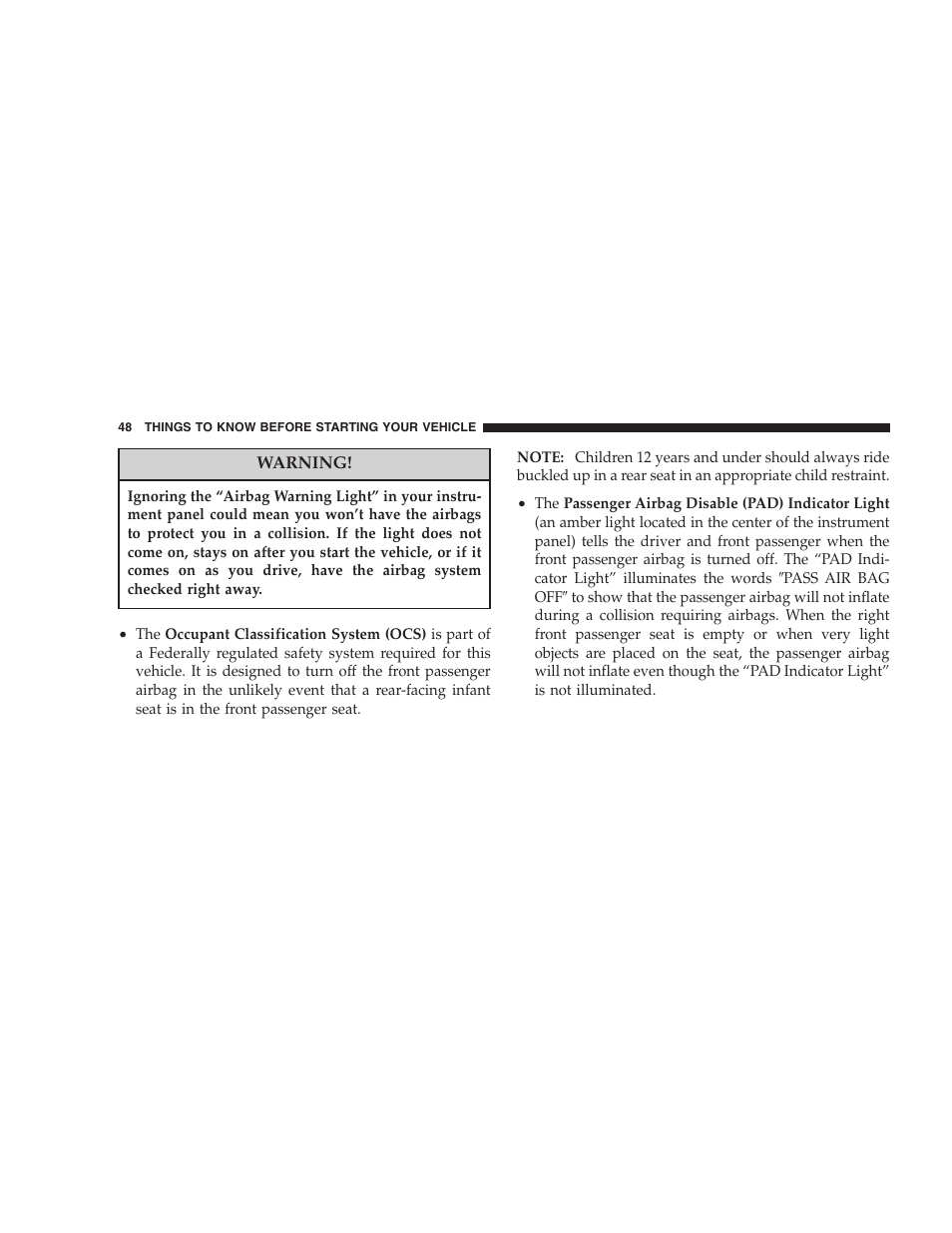 Jeep 2006 Commander User Manual | Page 48 / 440