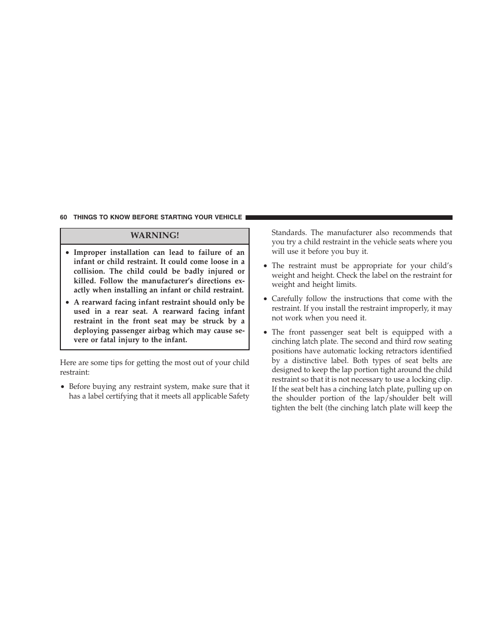 Jeep 2006 Commander User Manual | Page 60 / 440