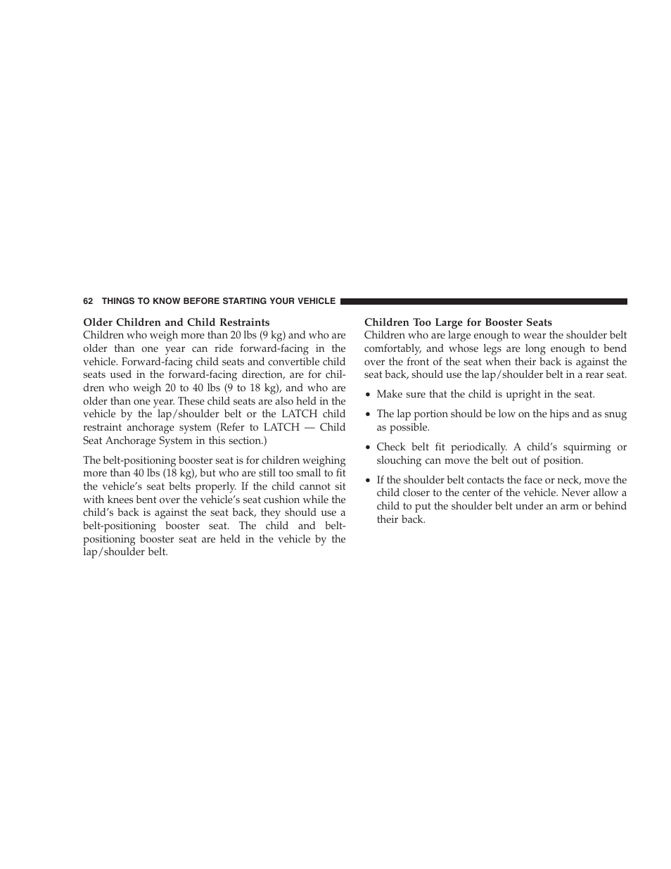 Jeep 2006 Commander User Manual | Page 62 / 440