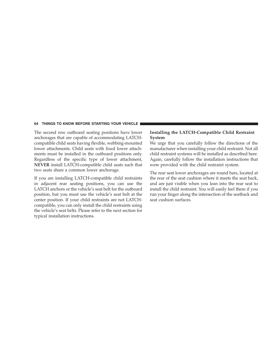 Jeep 2006 Commander User Manual | Page 64 / 440