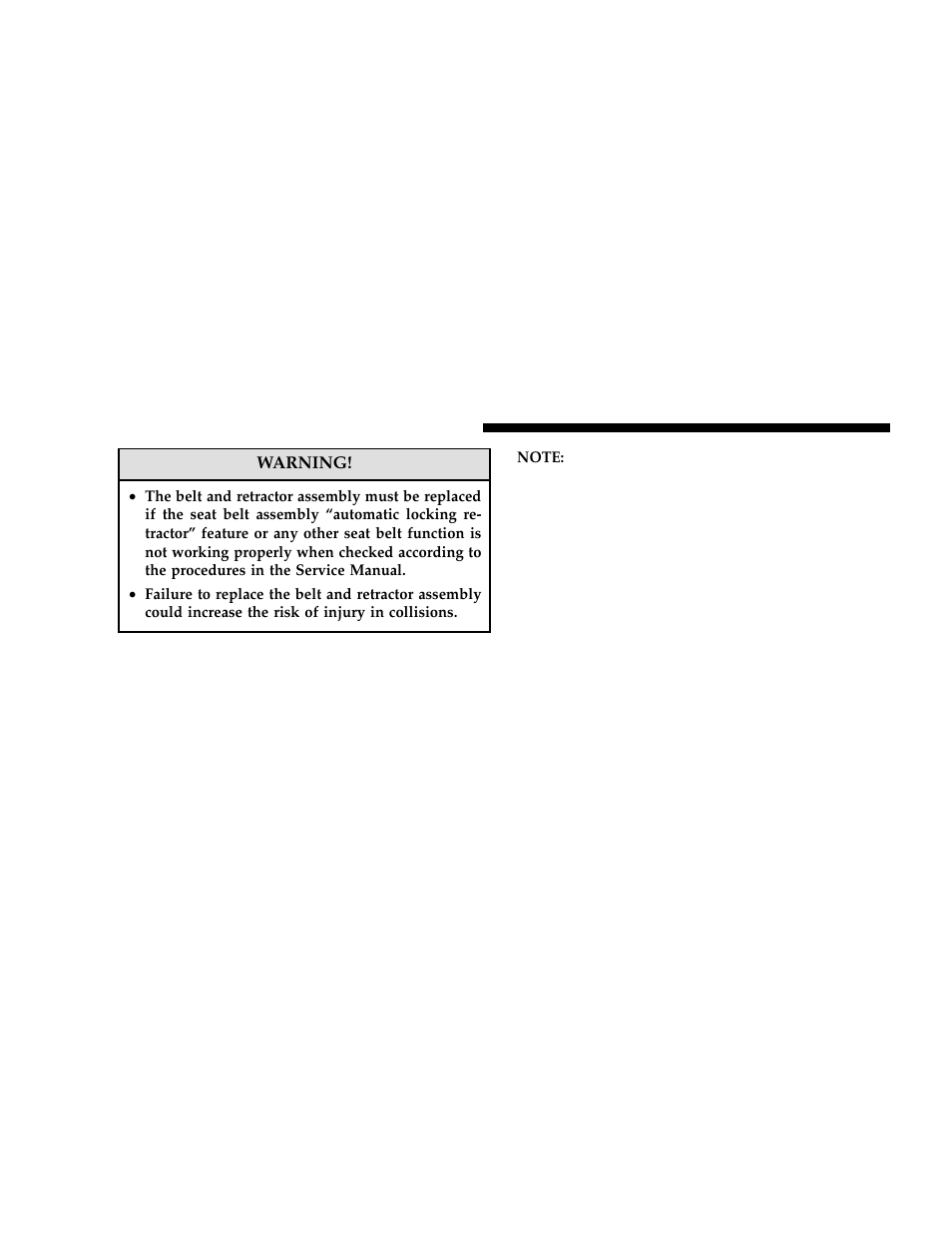 Seat belt pretensioners, Enhanced seat belt use reminder system, Beltalert) | Jeep 2006 Grand Cherokee User Manual | Page 38 / 448