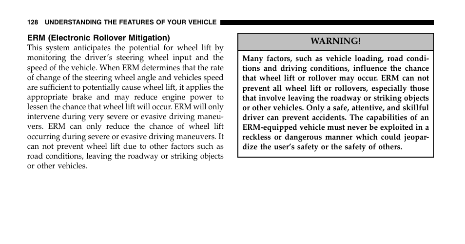 Jeep 2006 Liberty User Manual | Page 128 / 424