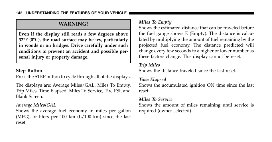 Jeep 2006 Liberty User Manual | Page 142 / 424