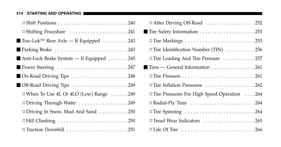 Jeep 2006 Liberty User Manual | Page 214 / 424