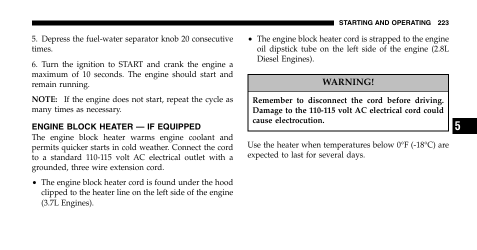 Jeep 2006 Liberty User Manual | Page 223 / 424