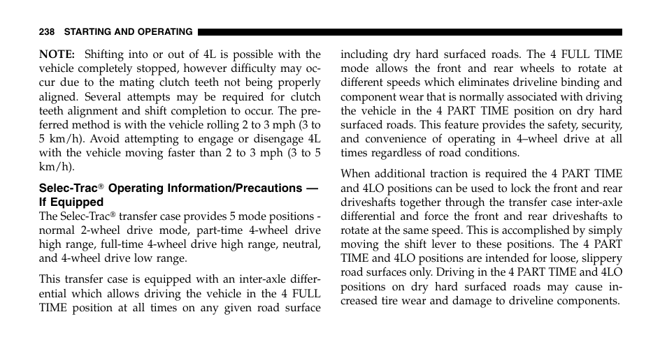 Jeep 2006 Liberty User Manual | Page 238 / 424