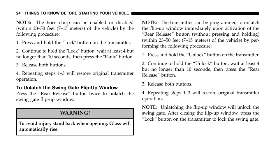 Jeep 2006 Liberty User Manual | Page 24 / 424