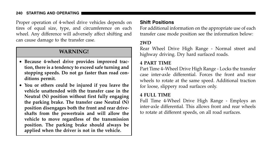 Jeep 2006 Liberty User Manual | Page 240 / 424