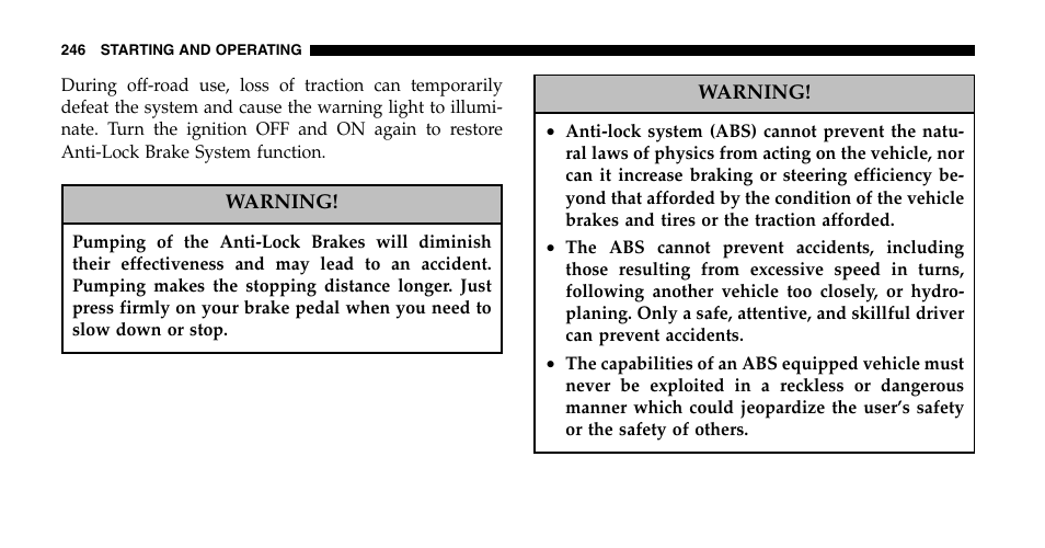 Jeep 2006 Liberty User Manual | Page 246 / 424