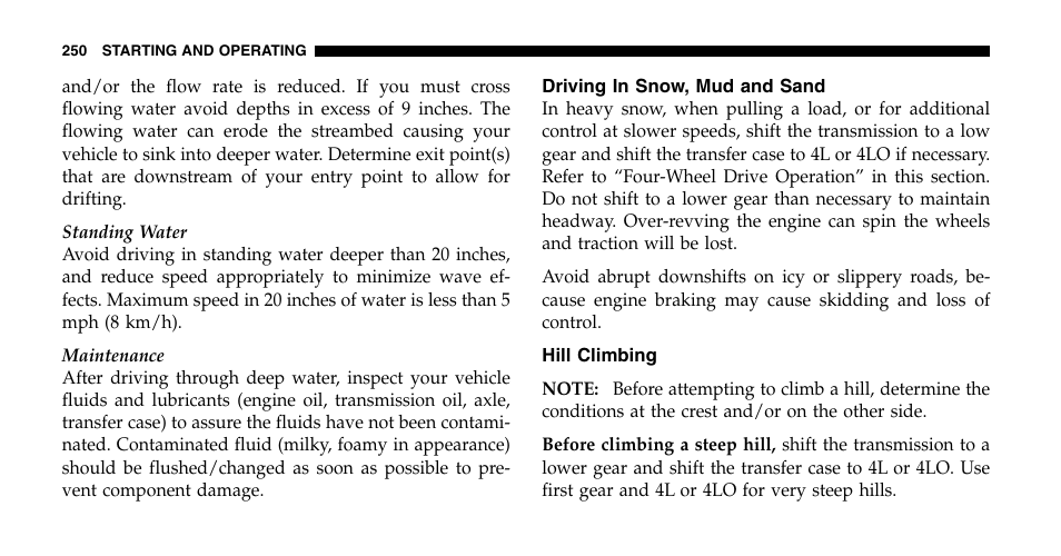 Jeep 2006 Liberty User Manual | Page 250 / 424