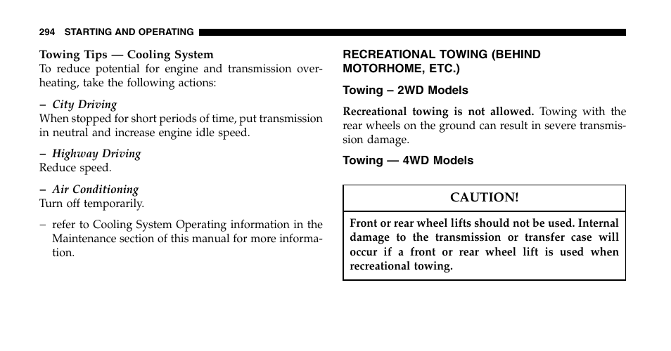 Jeep 2006 Liberty User Manual | Page 294 / 424