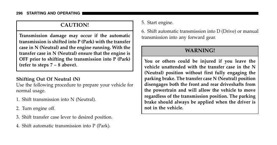 Jeep 2006 Liberty User Manual | Page 296 / 424