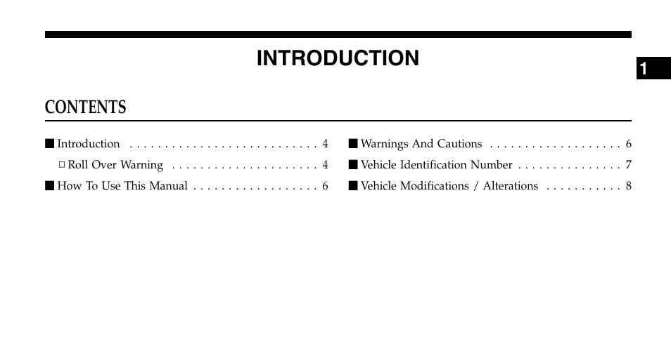 Jeep 2006 Liberty User Manual | Page 3 / 424