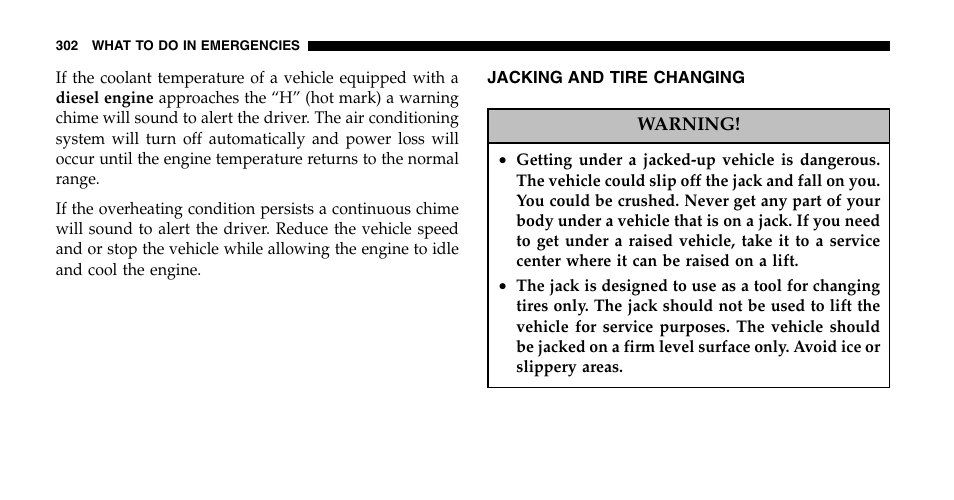 Jeep 2006 Liberty User Manual | Page 302 / 424