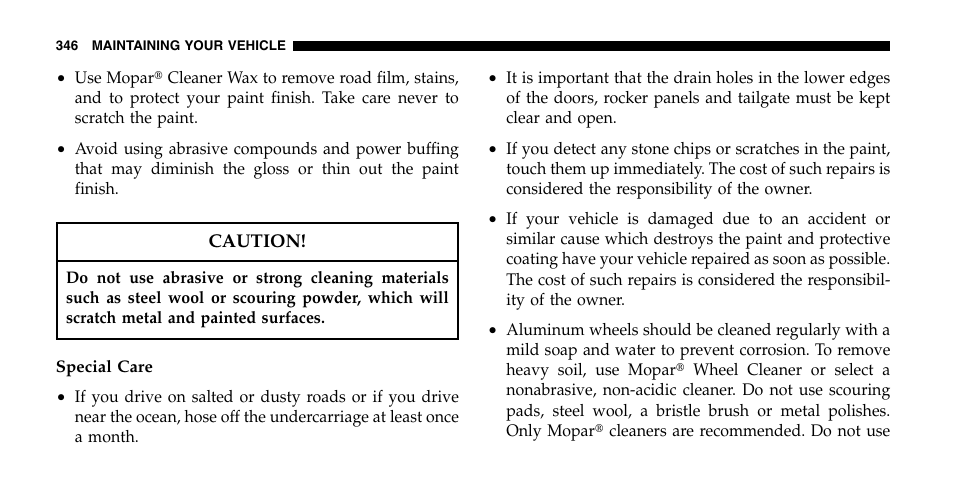 Jeep 2006 Liberty User Manual | Page 346 / 424