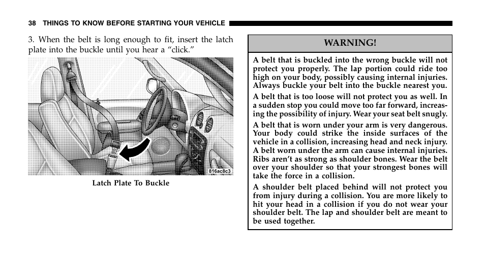 Jeep 2006 Liberty User Manual | Page 38 / 424