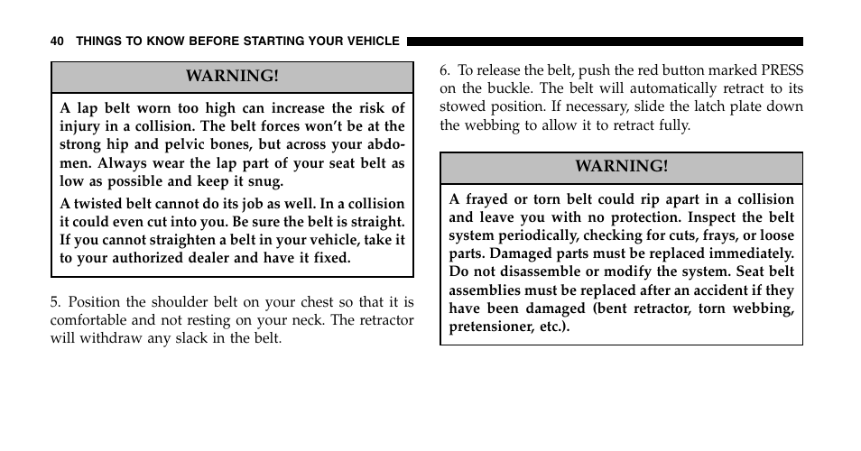 Jeep 2006 Liberty User Manual | Page 40 / 424