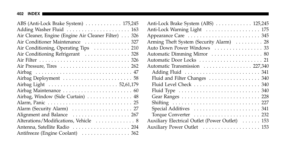 Jeep 2006 Liberty User Manual | Page 402 / 424