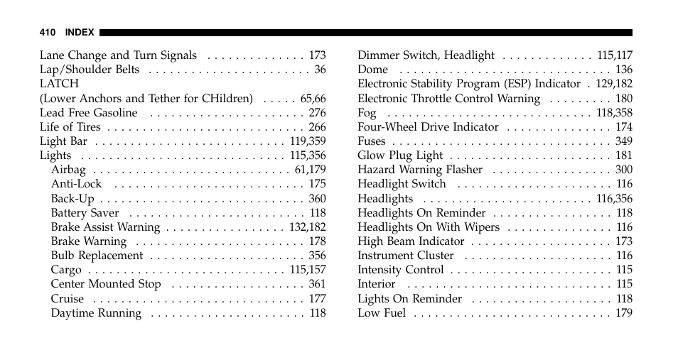 Jeep 2006 Liberty User Manual | Page 410 / 424