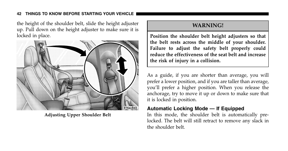 Jeep 2006 Liberty User Manual | Page 42 / 424