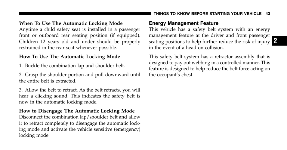 Jeep 2006 Liberty User Manual | Page 43 / 424