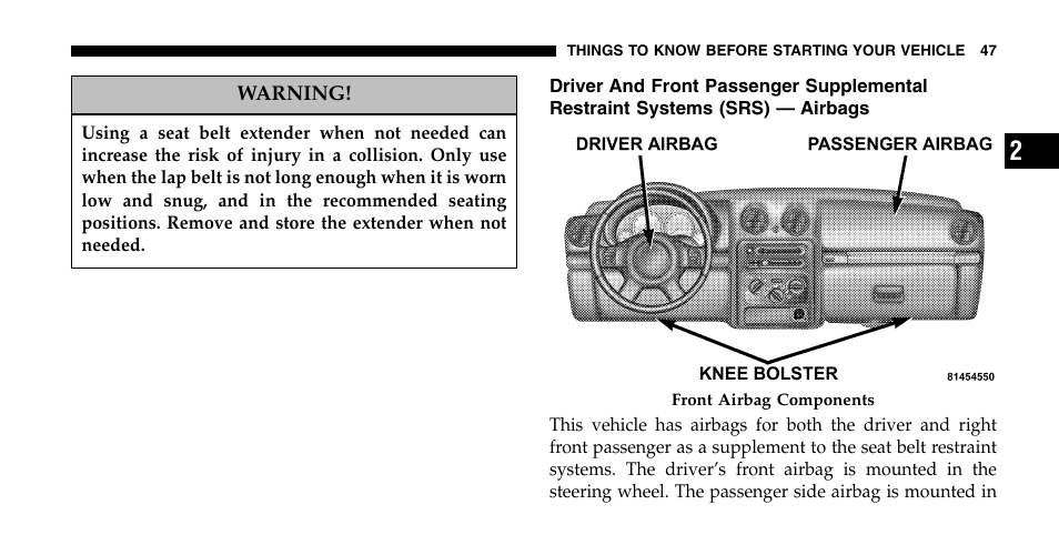 Jeep 2006 Liberty User Manual | Page 47 / 424