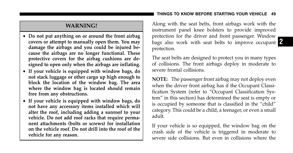 Jeep 2006 Liberty User Manual | Page 49 / 424
