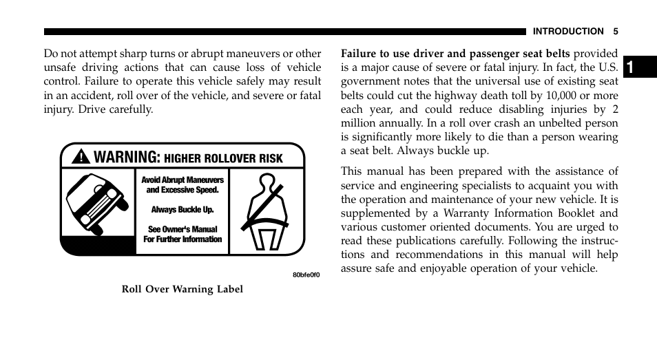 Jeep 2006 Liberty User Manual | Page 5 / 424