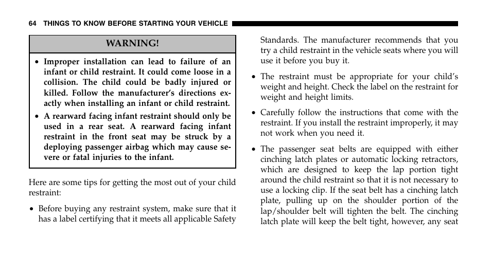 Jeep 2006 Liberty User Manual | Page 64 / 424