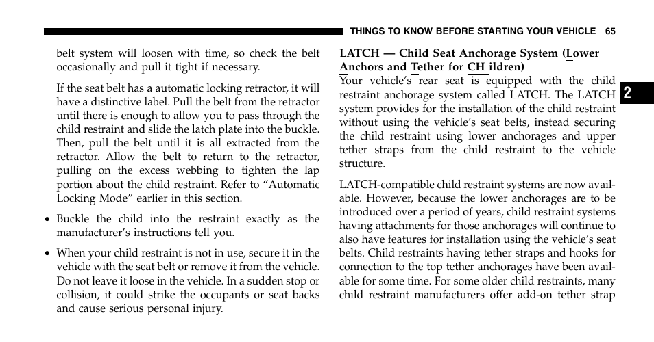 Jeep 2006 Liberty User Manual | Page 65 / 424