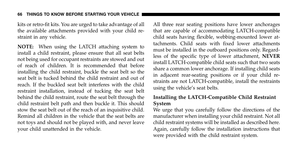 Jeep 2006 Liberty User Manual | Page 66 / 424