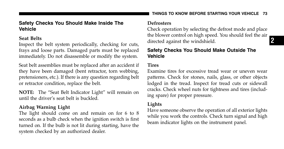 Jeep 2006 Liberty User Manual | Page 73 / 424