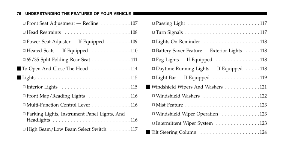Jeep 2006 Liberty User Manual | Page 76 / 424