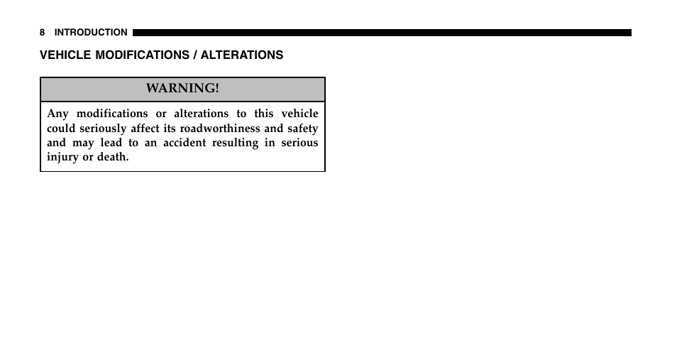 Jeep 2006 Liberty User Manual | Page 8 / 424