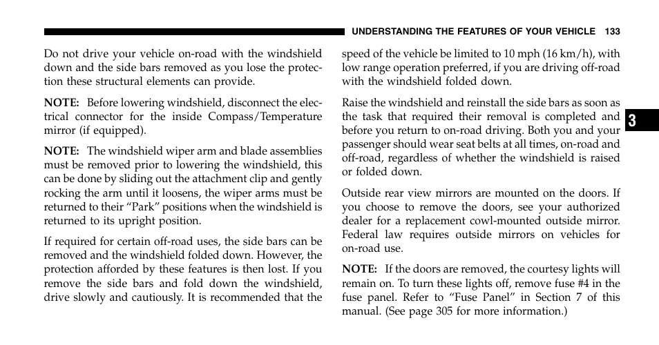 Jeep 2006 Wrangler User Manual | Page 133 / 368