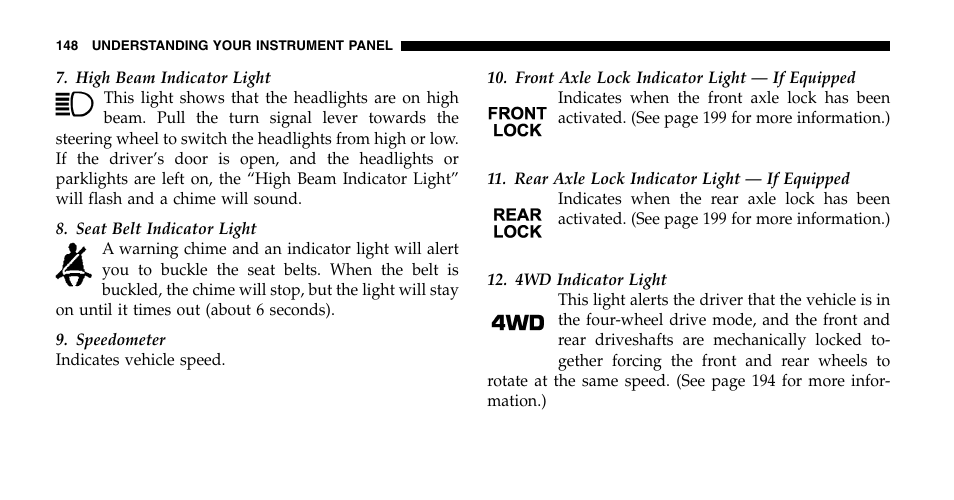 Jeep 2006 Wrangler User Manual | Page 148 / 368