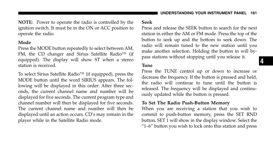 Jeep 2006 Wrangler User Manual | Page 161 / 368