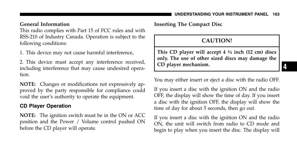 Jeep 2006 Wrangler User Manual | Page 163 / 368