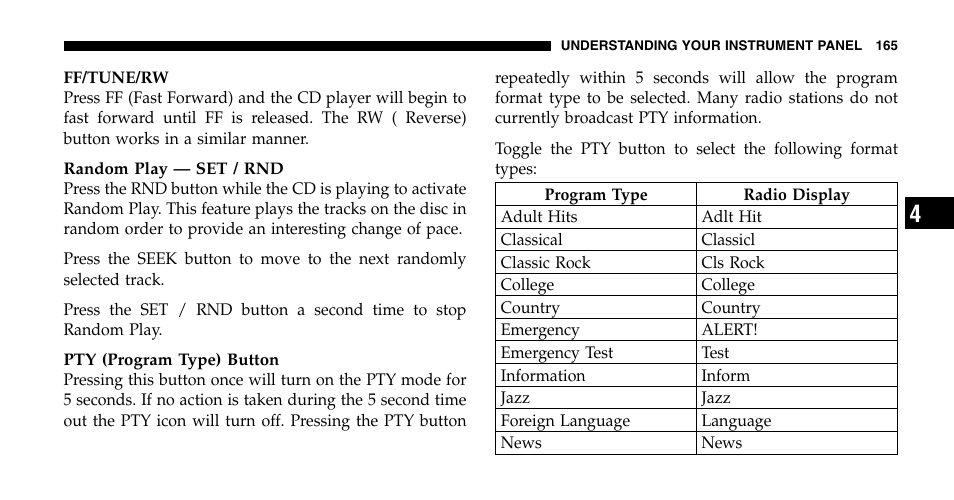 Jeep 2006 Wrangler User Manual | Page 165 / 368